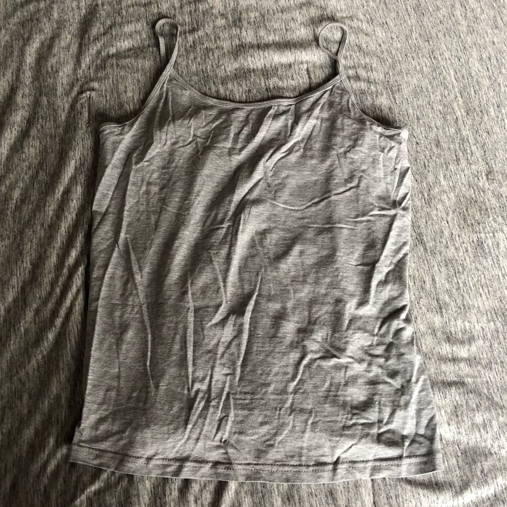 Forever 21 plus size grey thin strap tank top